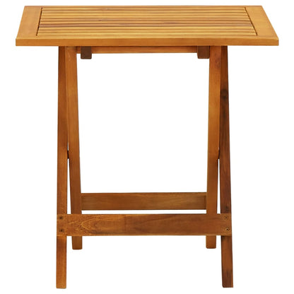 Mesa Para Terraza Bistró Madera Maciza De Acacia 46X46X47 Cm