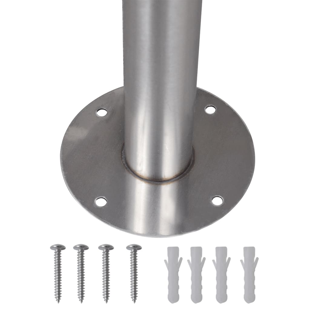 Conjunto De 2 Buzones Con Soporte De Acero Inoxidable