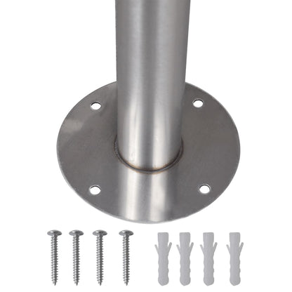 Conjunto De 2 Buzones Con Soporte De Acero Inoxidable