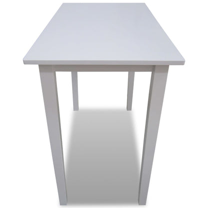 Mesa Alta De Madera Blanca