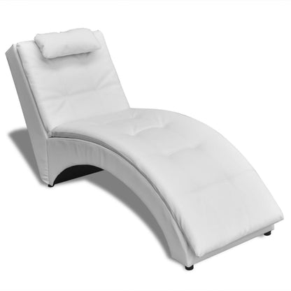 Diván Con Almohada De Cuero Sintético