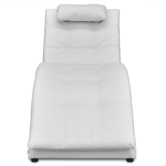 Diván Con Almohada De Cuero Sintético