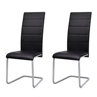 Sillas De Comedor Voladizas 6 Unidades Cuero Sintético