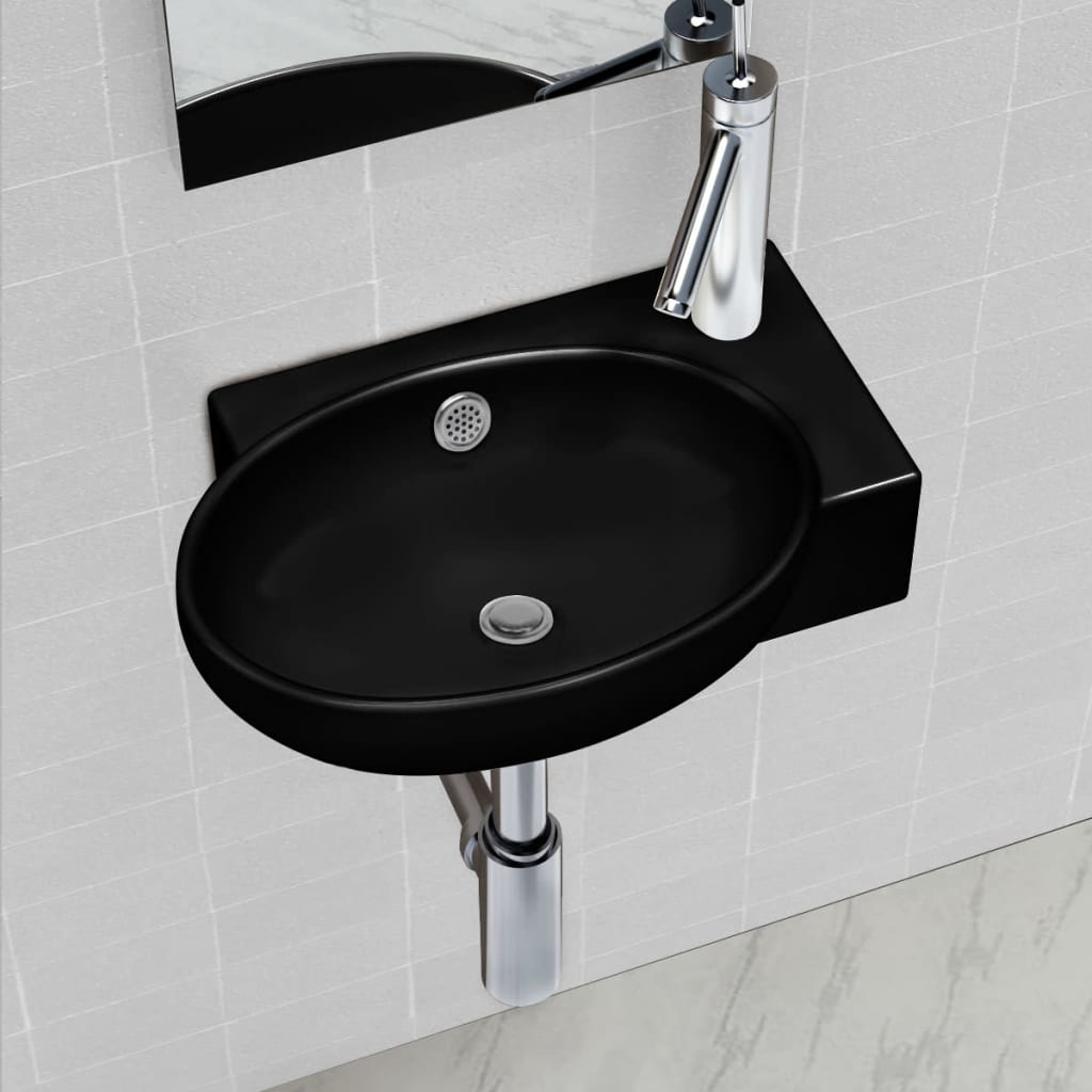 Lavabo Con Hueco De Grifo Y Rebosadero Cerámica