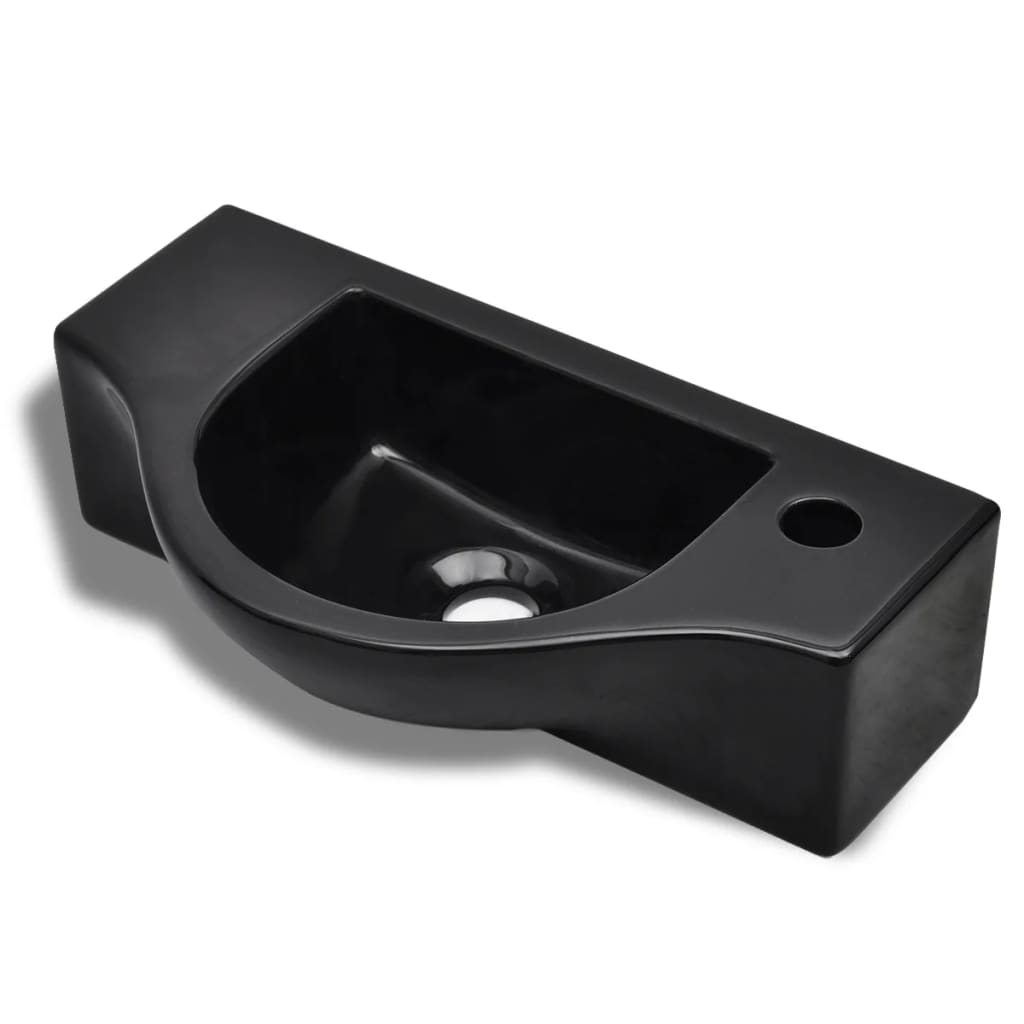 Lavabo De Cerámica Con Orificio De Grifo/Desagüe