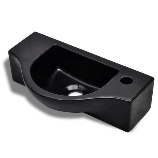 Lavabo De Cerámica Con Orificio De Grifo/Desagüe