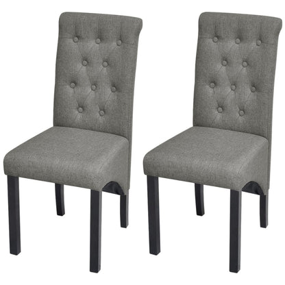 Sillas De Comedor 4 Unidades Tela Negras