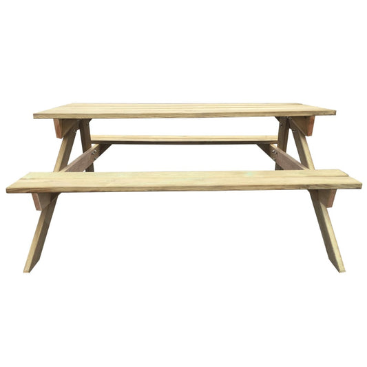 Mesa De Picnic De Madera De Pino 150X135X71,5 Cm