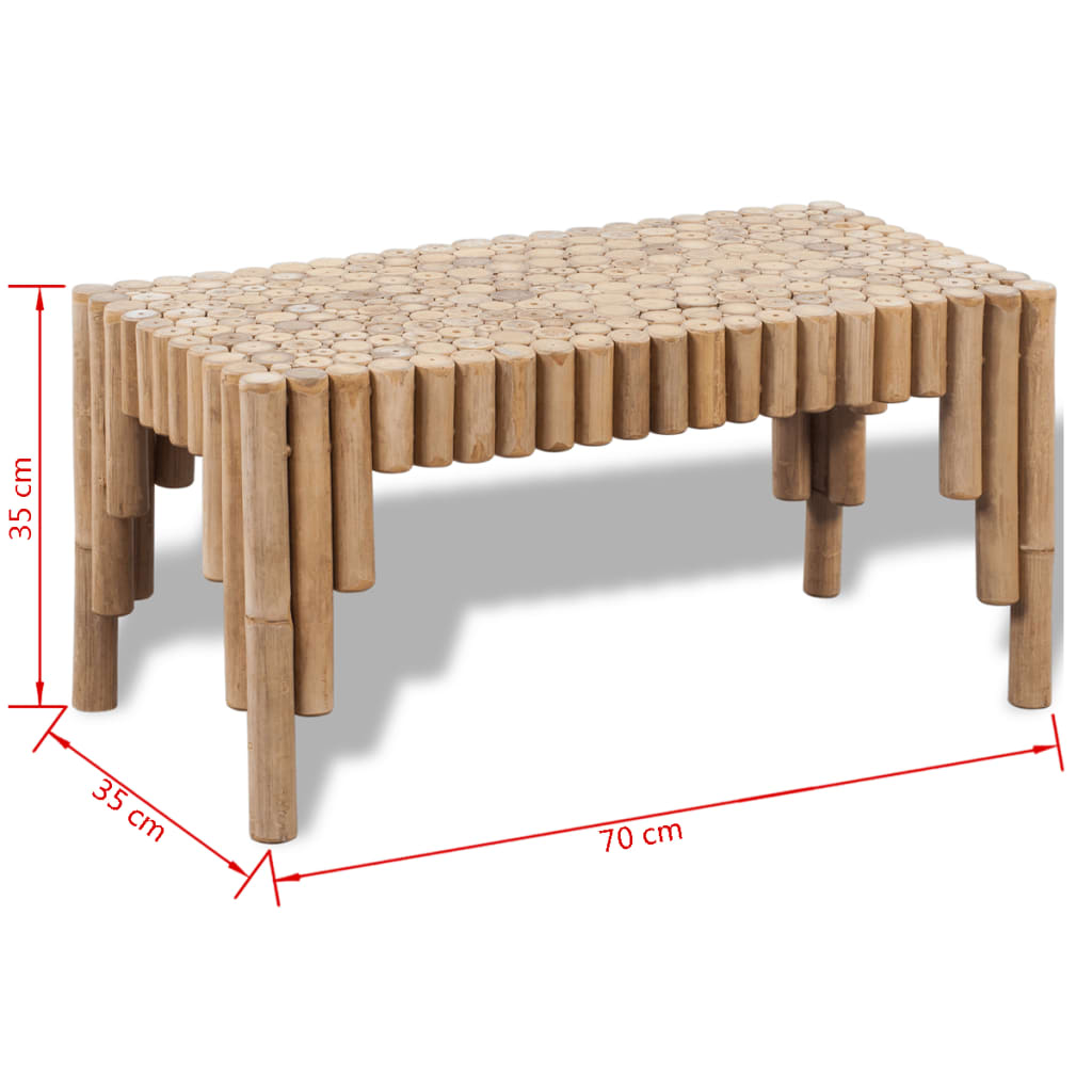 Mesa De Centro De Bambú
