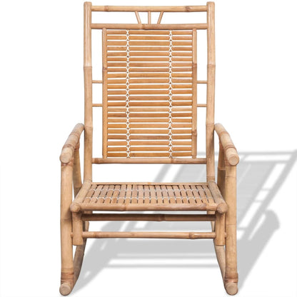 Silla Mecedora De Bambú