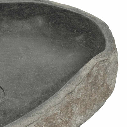 Lavabo Ovalado Piedra De Río (45-53)X(34-41) Cm