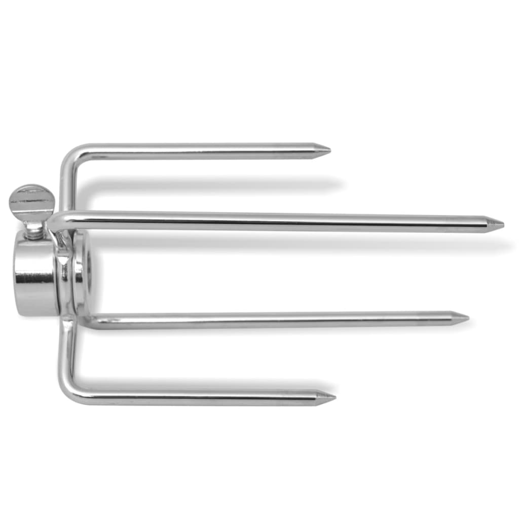 Horquilla Para Espetón De Asado/Barbacoa Acero 2 Uds