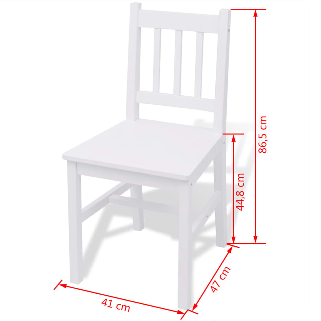 Conjunto De Comedor 3 Piezas Madera De Pino