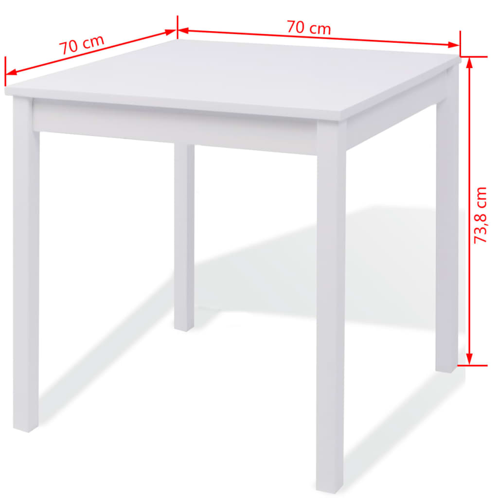 Conjunto De Comedor 3 Piezas Madera De Pino