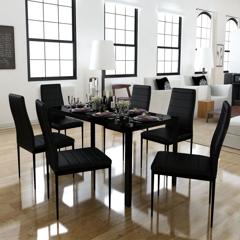 Conjunto De Mesa De Comedor Siete Piezas