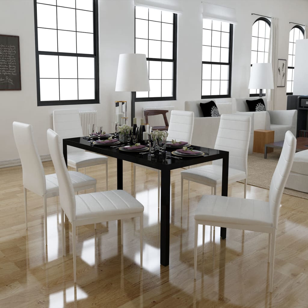 Conjunto De Mesa De Comedor Siete Piezas