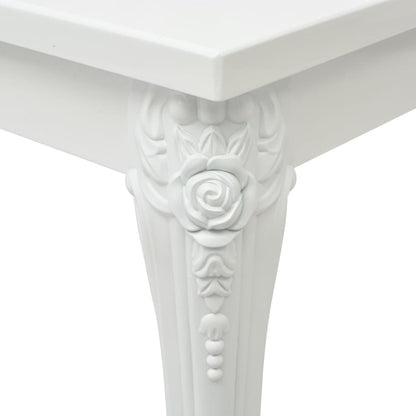 Mesa De Centro Blanco Brillante