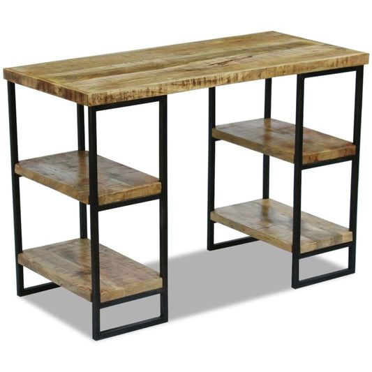 Escritorio De Oficina Madera De Mango 110X50X76 Cm