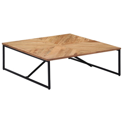 Mesa De Centro De Madera Maciza De Mango 110X110X36 Cm