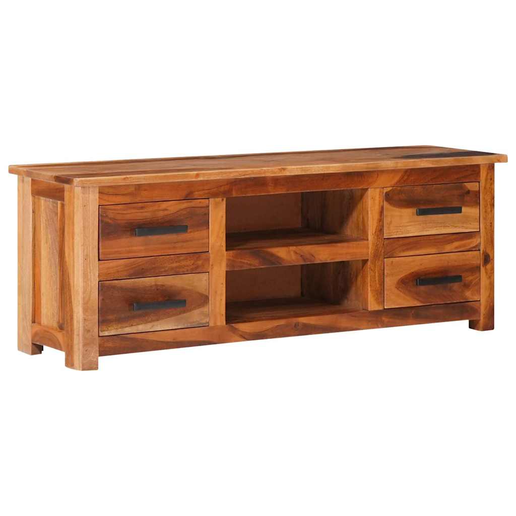 Mueble De Tv Madera Maciza 110X30X40 Cm
