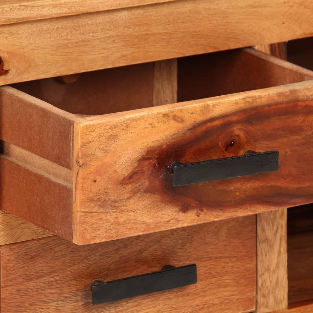 Mueble De Tv Madera Maciza 110X30X40 Cm