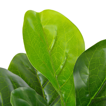 Planta Artificial Ficus Con Macetero Verde