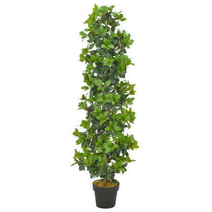 Planta Artificial Árbol De Laurel Con Macetero 120 Cm Verde