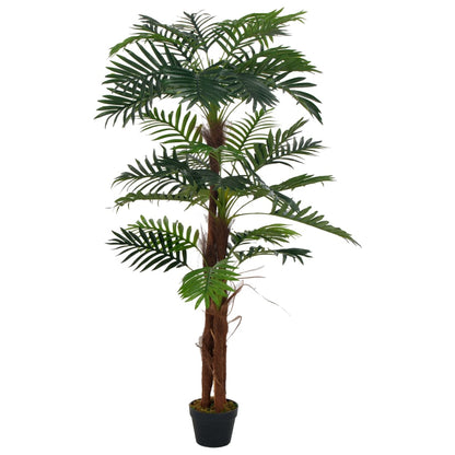 Planta Artificial Palmera Con Macetero Verde