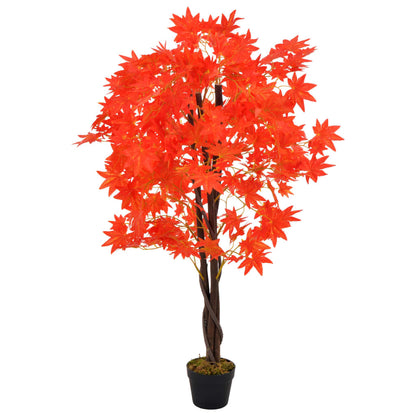 Planta Artificial Árbol De Arce Con Macetero 120 Cm