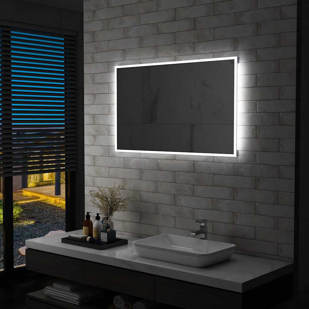 Espejo De Pared De Baño Con Led