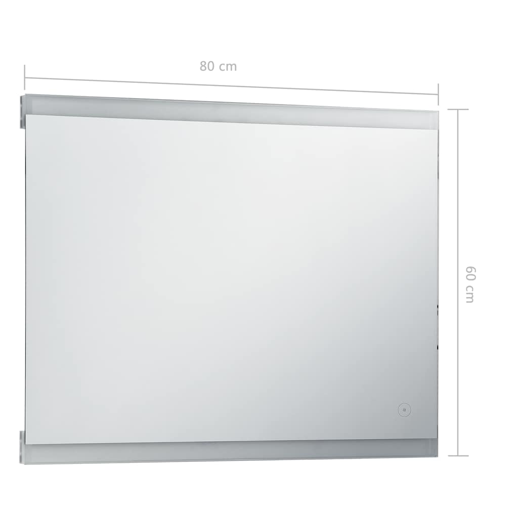 Espejo De Pared De Baño Con Led Y Sensor Táctil