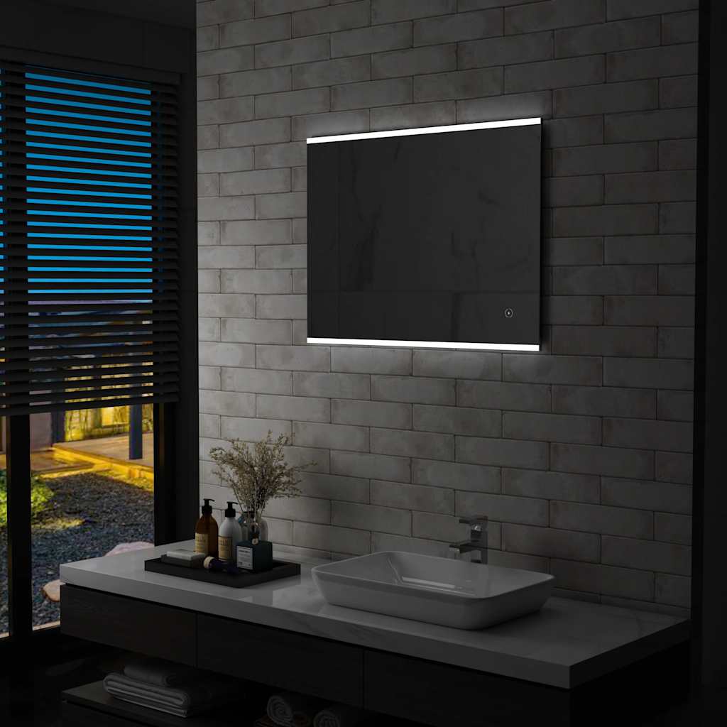 Espejo De Pared De Baño Con Led Y Sensor Táctil
