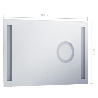 Espejo De Pared De Baño Con Led Y Sensor Táctil