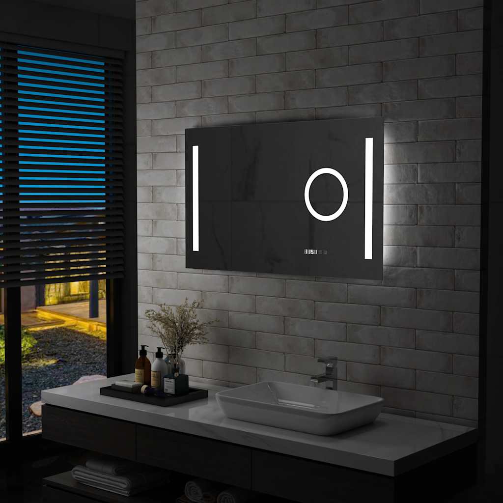 Espejo De Pared De Baño Con Led Y Sensor Táctil