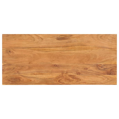 Mesa De Centro De Madera Maciza De Acacia 100X45X33 Cm