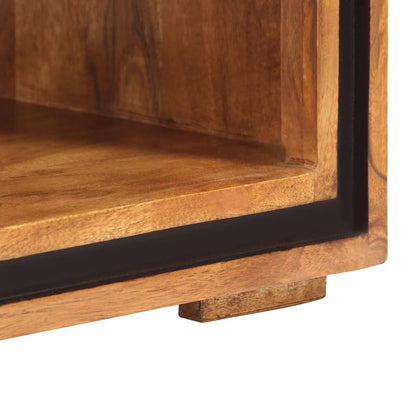 Mesa De Centro De Madera Maciza De Acacia 100X45X33 Cm