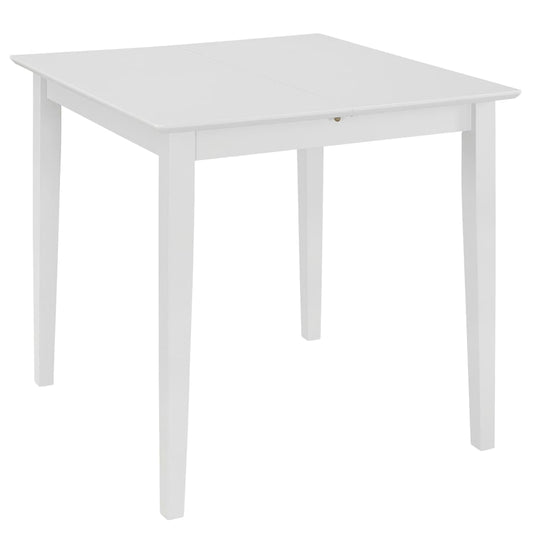Mesa De Comedor Extensible Mdf Blanca (80-120)X80X74 Cm