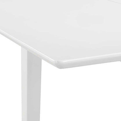Mesa De Comedor Extensible Mdf Blanca (80-120)X80X74 Cm