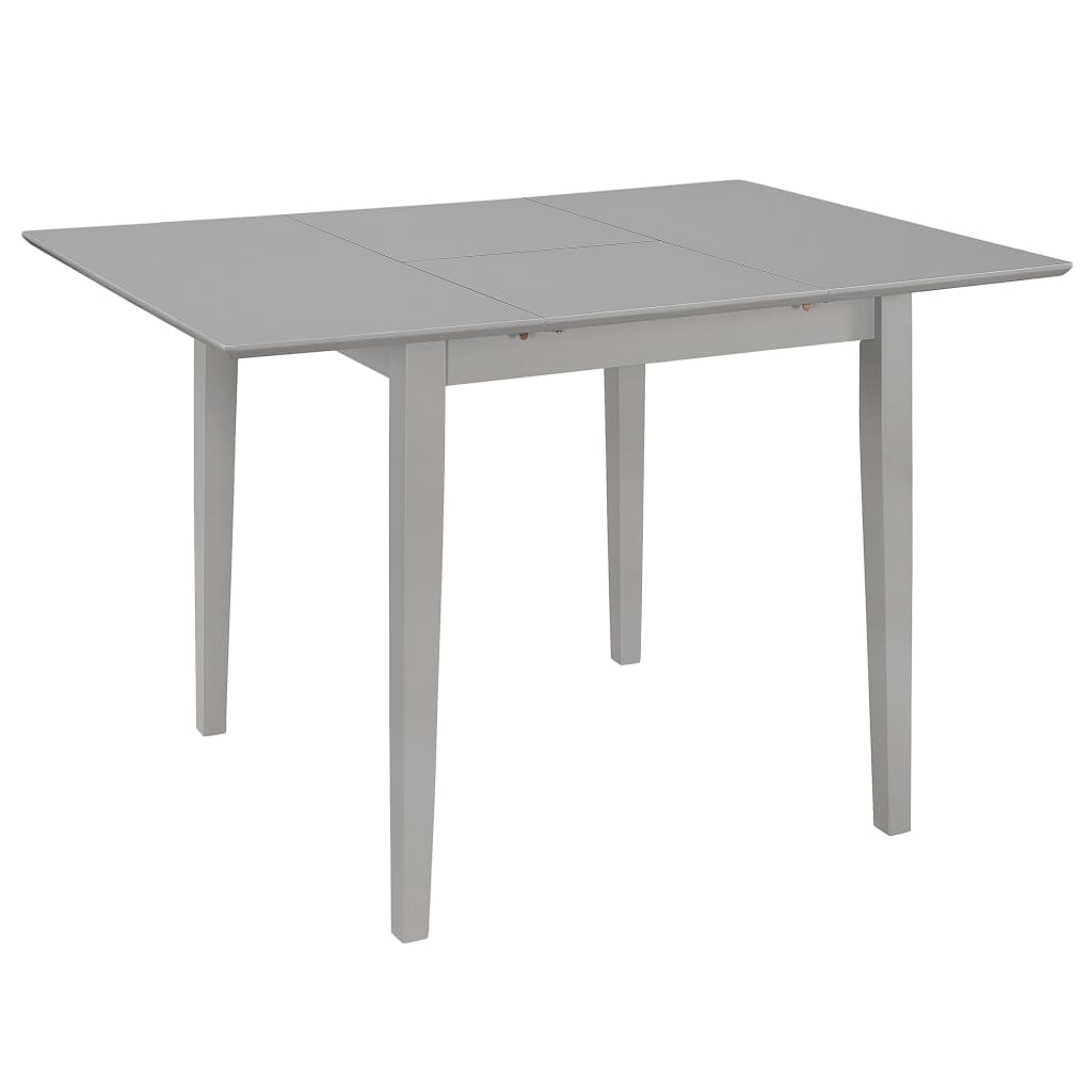 Mesa De Comedor Extensible Mdf Blanca (80-120)X80X74 Cm