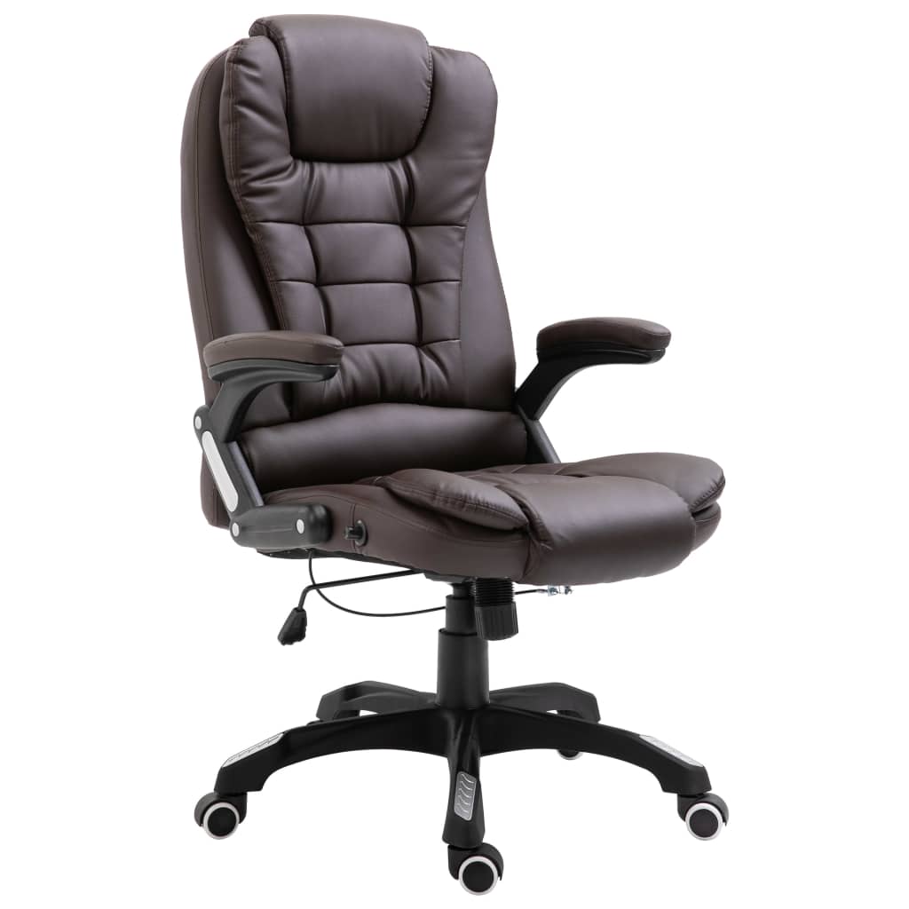 Silla De Oficina De Cuero Sintético Gris