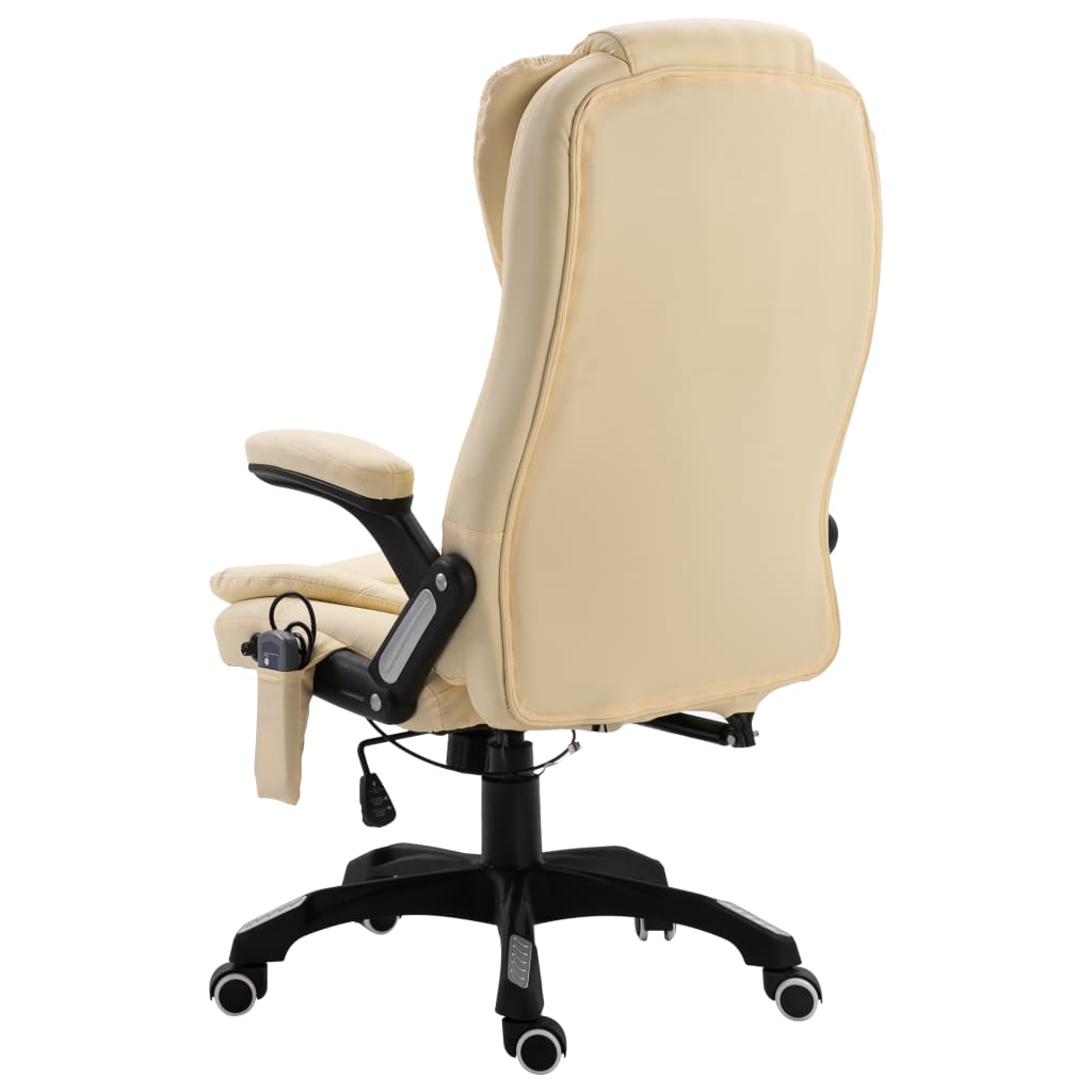 Silla De Oficina De Masaje De Cuero Sintético Color