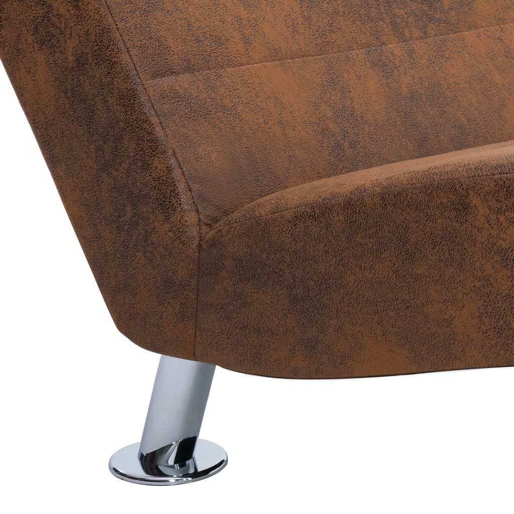 Diván Con Almohada De Piel De Ante Artificial
