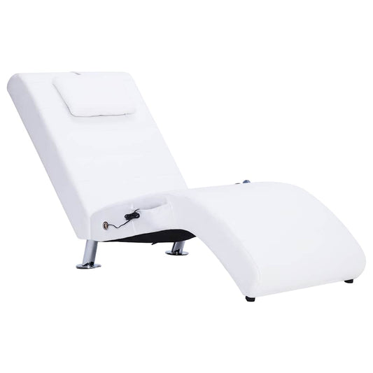 Diván De Masaje Con Almohada De Cuero Sintético