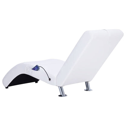 Diván De Masaje Con Almohada De Cuero Sintético