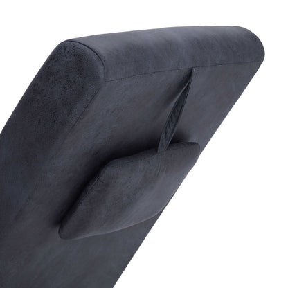 Diván De Masaje Con Almohada De Piel De Ante Artificial