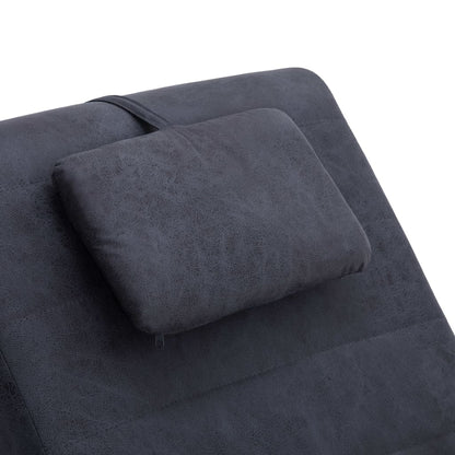 Diván De Masaje Con Almohada De Piel De Ante Artificial