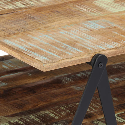 Mesa De Centro Madera Maciza Reciclada 115X60X40 Cm