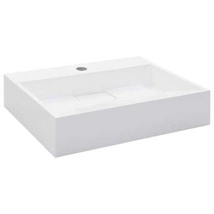 Lavabo Resina Mineral/Mármol Blanco