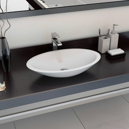 Lavabo Resina Mineral/Mármol Blanco