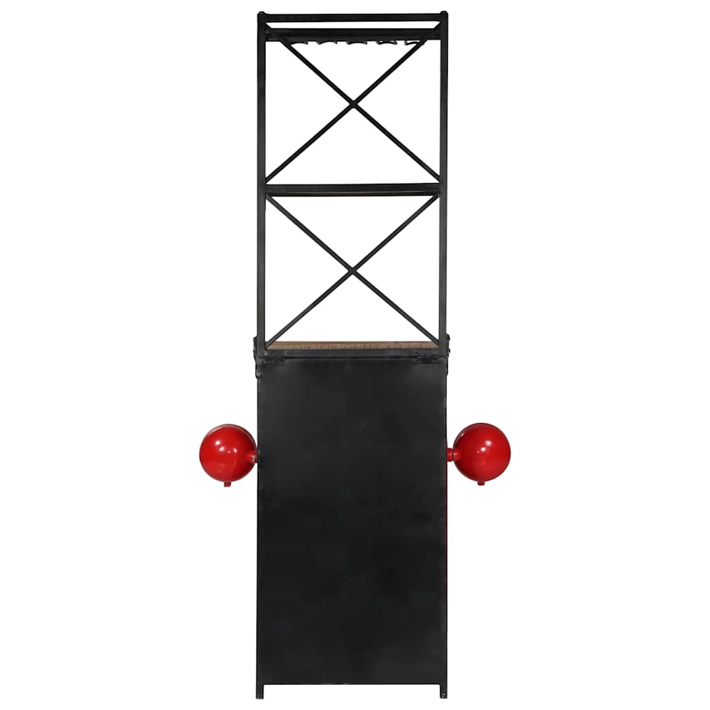 Botellero Forma De Tractor Madera Maciza De Mango 49X31X172 Cm